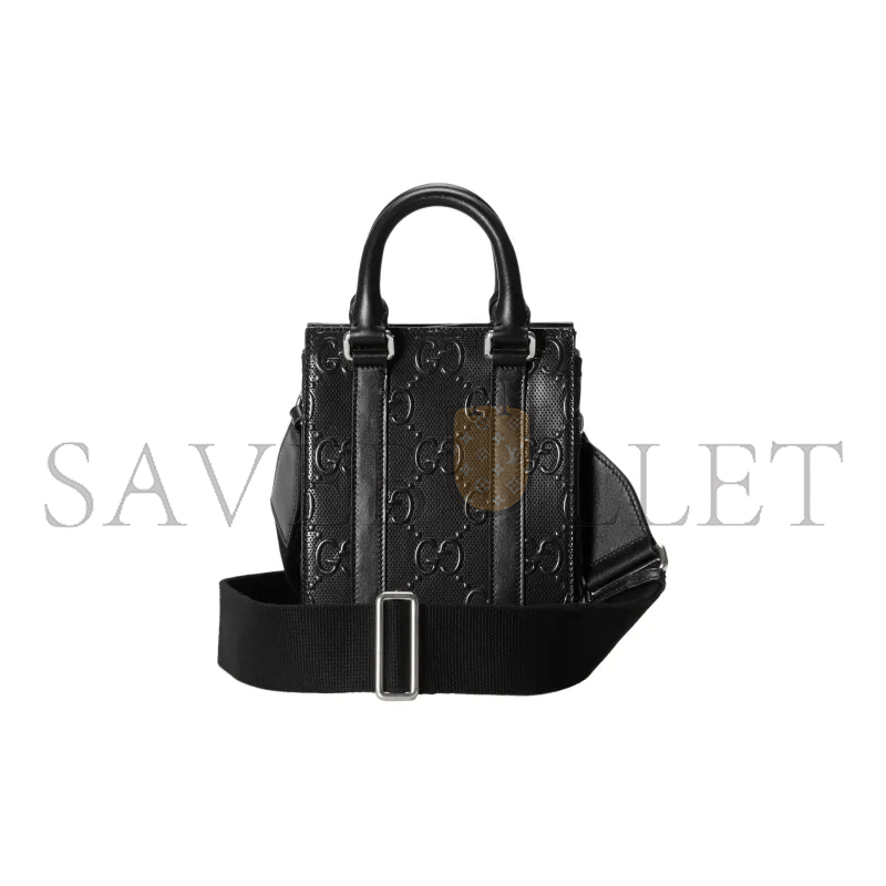 GUCCI GG EMBOSSED MINI TOTE BAG 696010 (20*16*7cm)